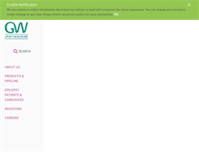Tablet Screenshot of gwpharm.com